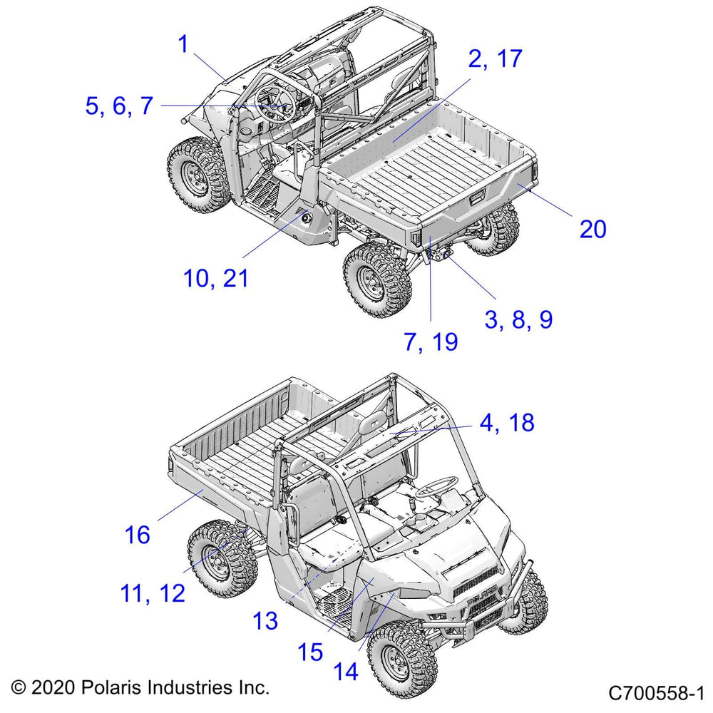 
                      
                        Polaris Off Road Side Box Decal, Polaris, Left, Genuine OEM Part 7191145, Qty 1
                      
                    