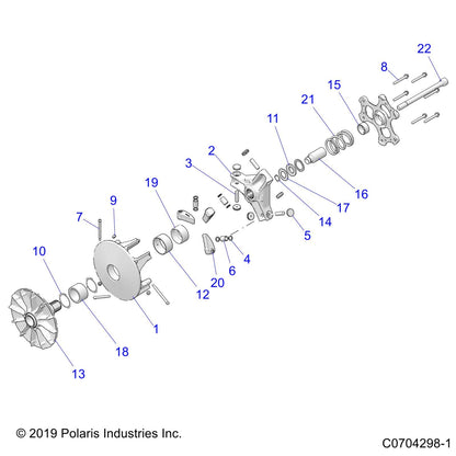 Polaris Off Road Shift Weight, 32-112, Genuine OEM Part 5142233, Qty 1