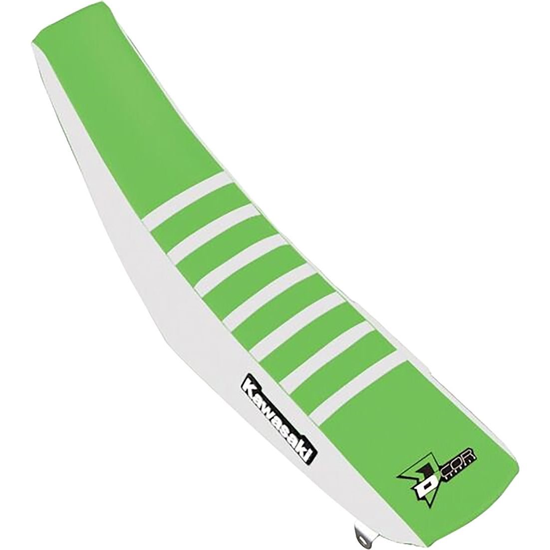 Seat Cover 18 Mec White / Green / White Ribs