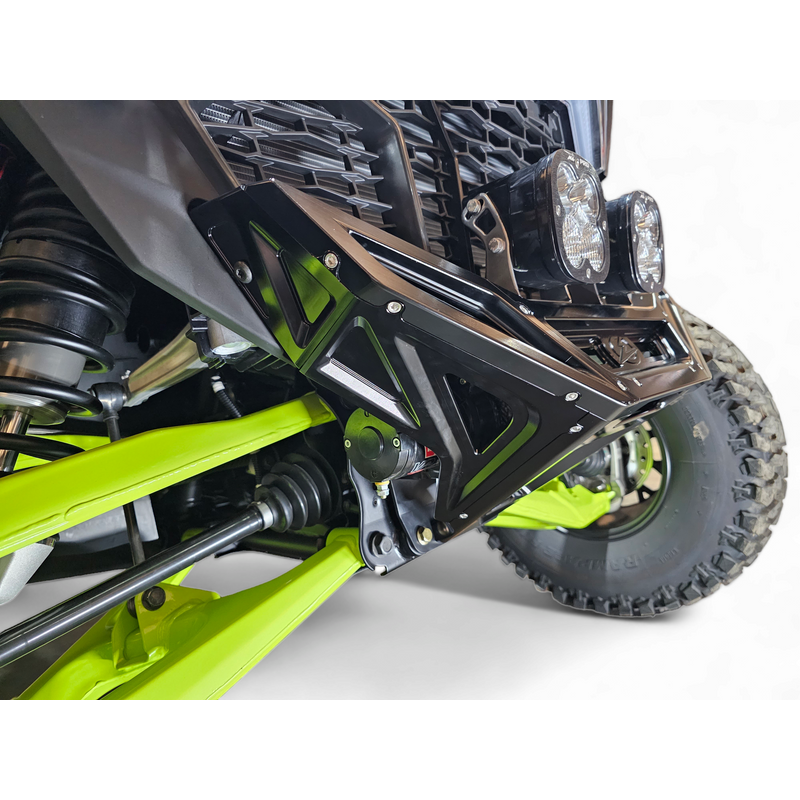 Elektric Offroad 2022-2025 Polaris Rzr Pro R/ Pro S/Turbo R Billet Front Winch Bumper Anodized Black