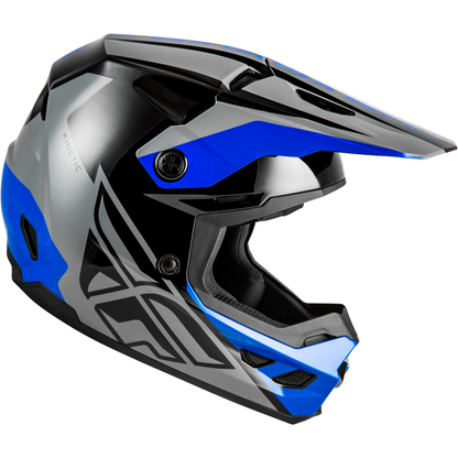 Kinetic Crest Helmet Grey/Black/Blue Sm