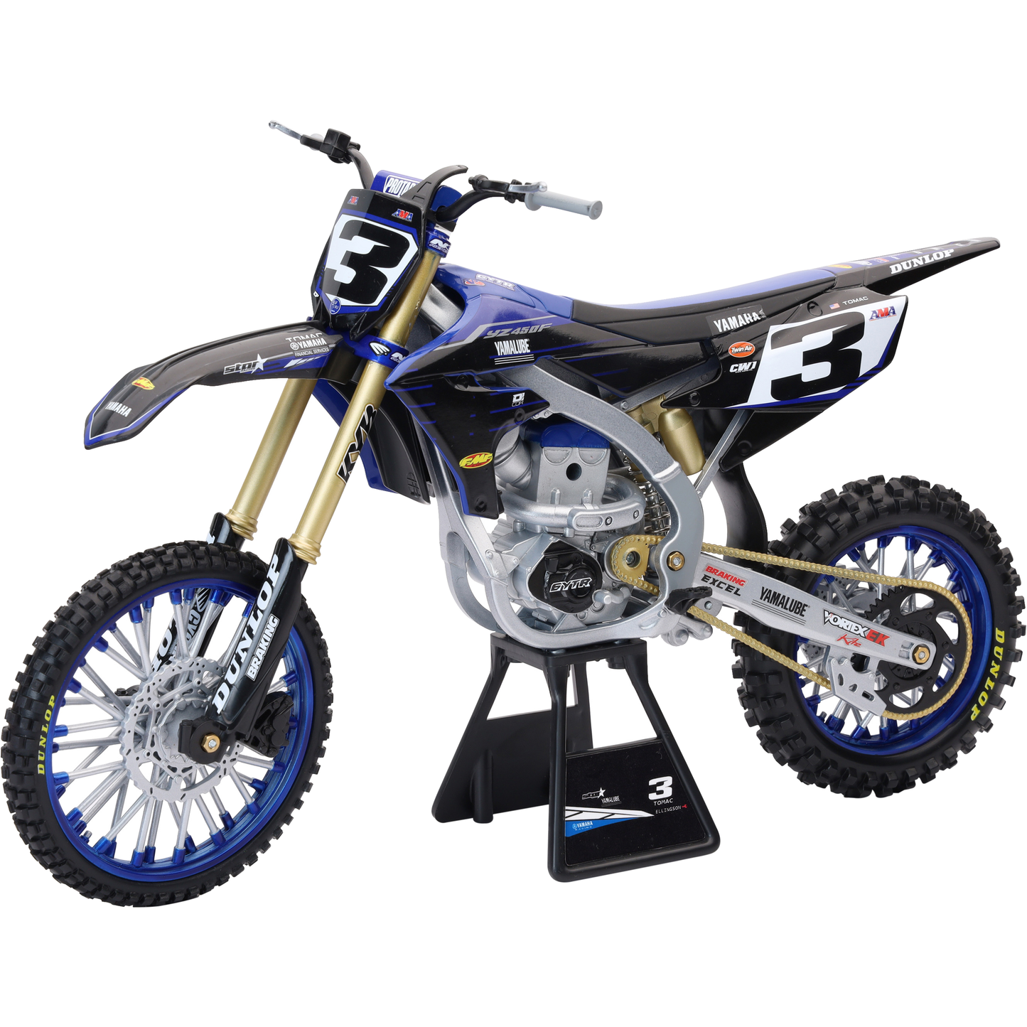 1:6 Yamaha Factory Team Yz450f Eli Tomac #3 W/#1 Sx/Mx