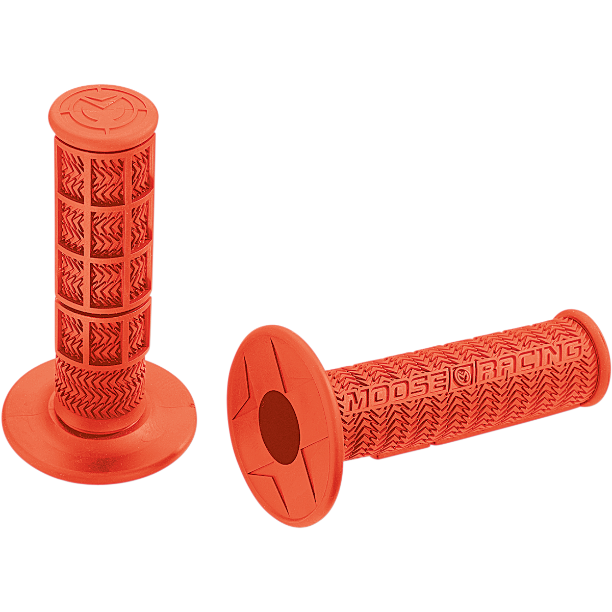 MOOSE OFFROAD Flange Style Stealth MX Grips - Orange B01MXO