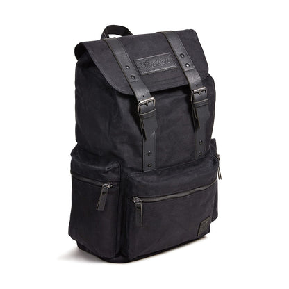 Indian Motorcycle Waxed Canvas Backpack, Black - 2861696