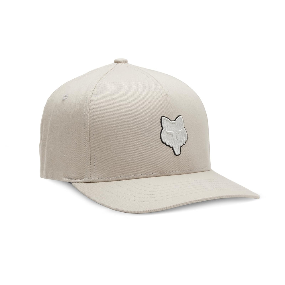 Fox Racing Men's Standard Fox Head Flexfit HAT, Vintage White, Small