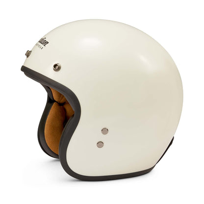 Indian Motorcycle Retro Open Face Helmet, Cream - M - 286295503