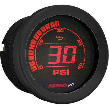 Hd 02 Series Gauge Kit Black Bezel Oil Temp