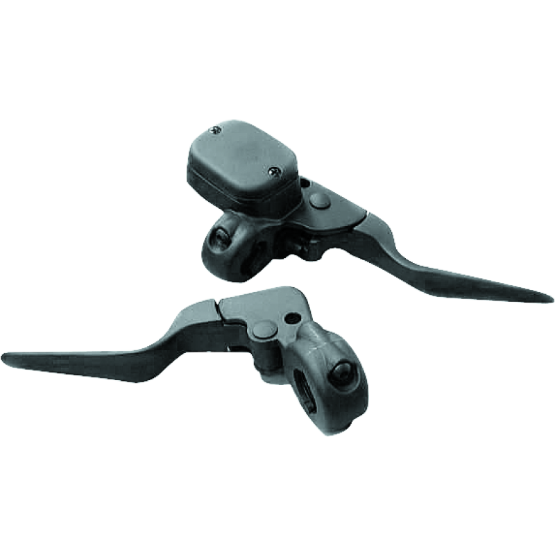 Bikers Choice Black 9/16 Bore Custom Handlebar Control Kit 1 Inch Bar Cable Clutch No Switches