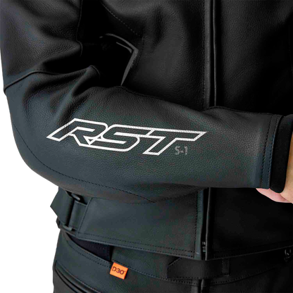 S1 D3o Leather Jacket Blk/Whi Sm