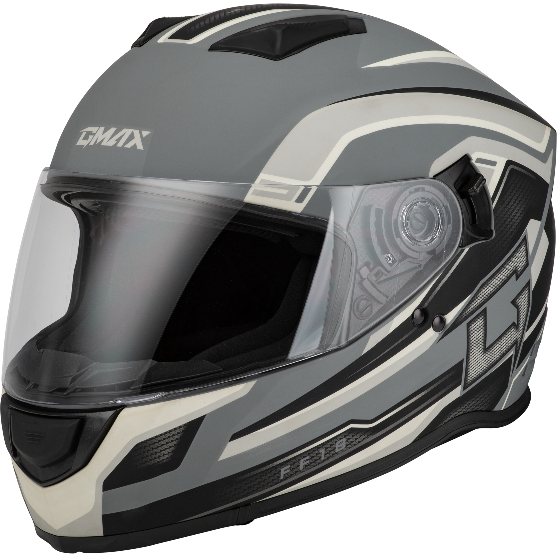Ff 18 Drift Helmet Matte Grey/Silver/Black Sm
