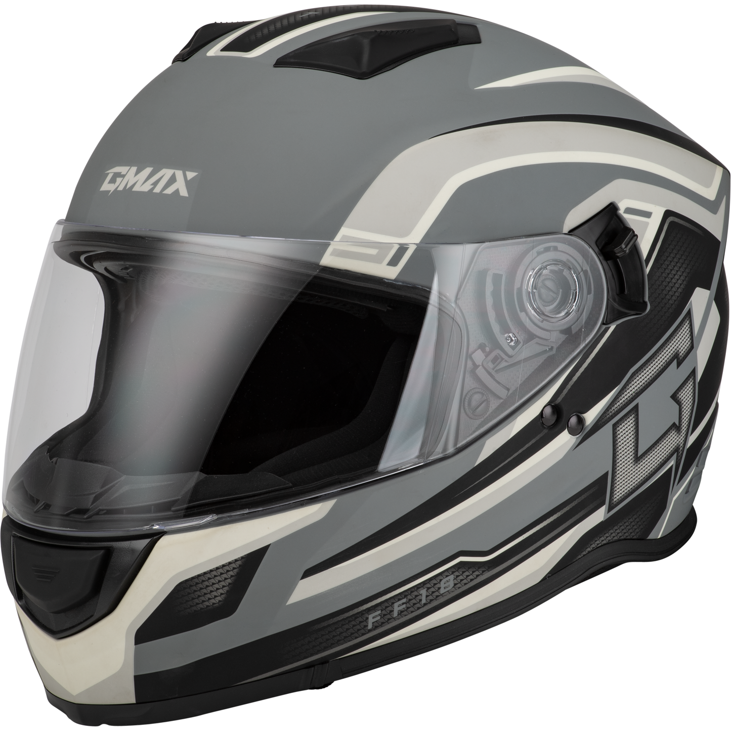 Ff 18 Drift Helmet Matte Grey/Silver/Black Xl