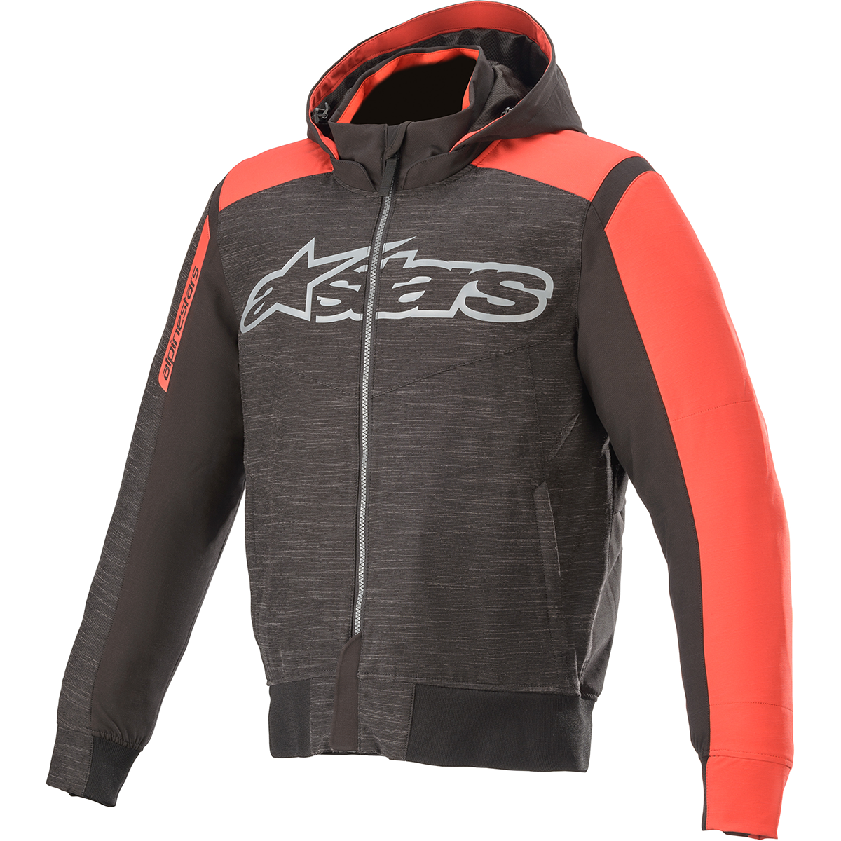 ALPINESTARS Rhod Windstopper Hoodie - Black/Gray/Red - 2XL 4200420-1123-2X