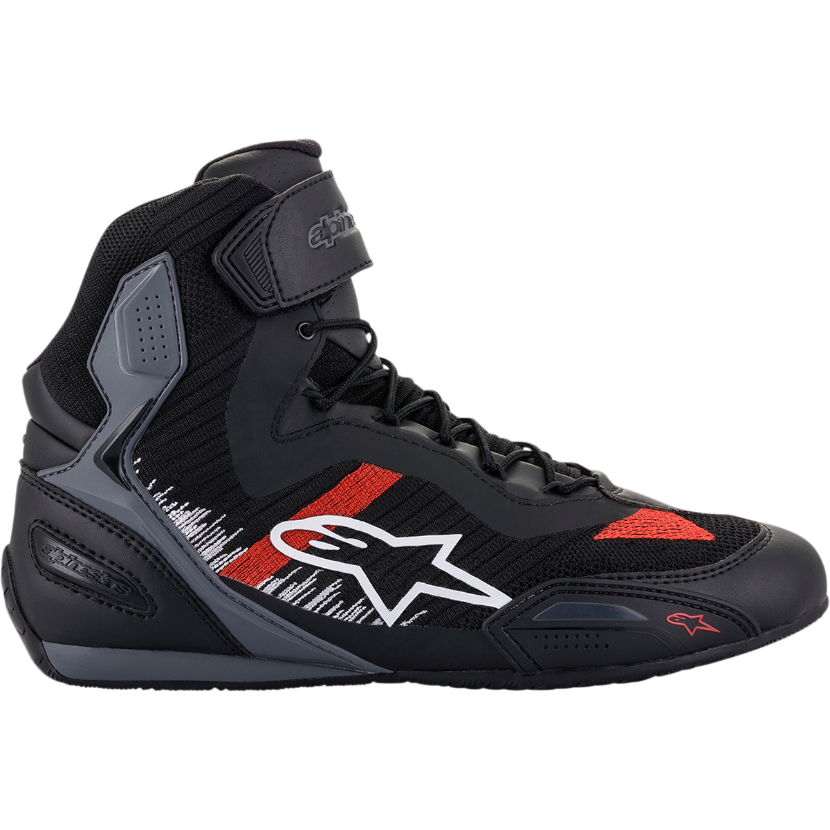 ALPINESTARS Faster-3 Rideknit? Shoes - Black/Gray/Red - US 12.5 / EU 46 25103191165125