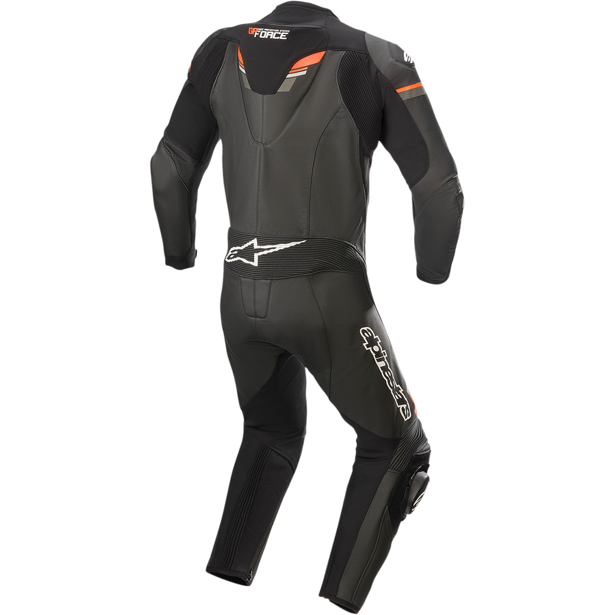 ALPINESTARS GP Force Chaser 1-Piece Leather Suit - Black/Red Fluo - US 40 / EU 50 3150321-1030-50