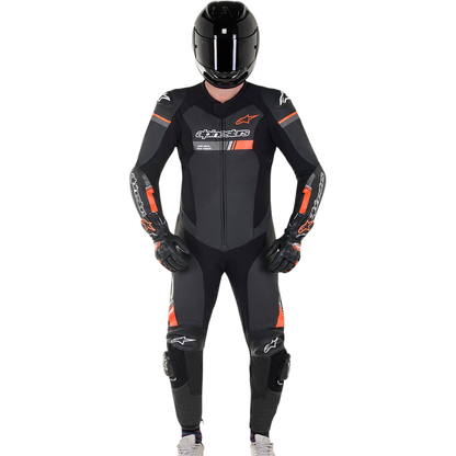 ALPINESTARS GP Force Chaser 1-Piece Leather Suit - Black/Red Fluo - US 48 / EU 58 3150321-1030-58