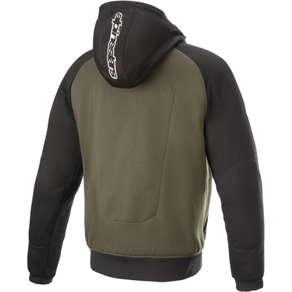 ALPINESTARS Chrome Hoodie - Black/Green - 4XL 4200918-1681-4X