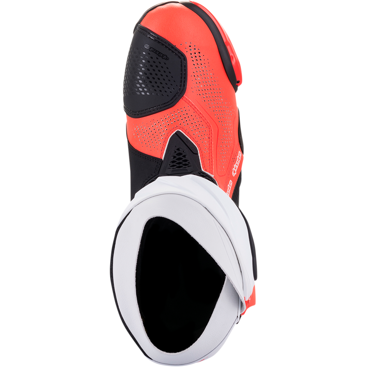 ALPINESTARS Supertech R Vented Boots - Black/Fluorescent Red/White - US 12 / EU 47 2220121-124-47