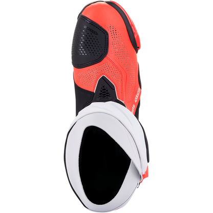 ALPINESTARS Supertech R Vented Boots - Black/Fluorescent Red/White - US 11.5 / EU 46 2220121-124-46