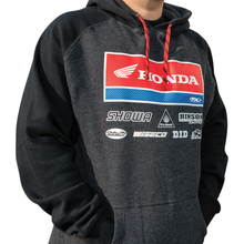 FACTORY EFFEX Honda 21 Racewear Hoodie - Charcoal/Black - Medium 24-88322