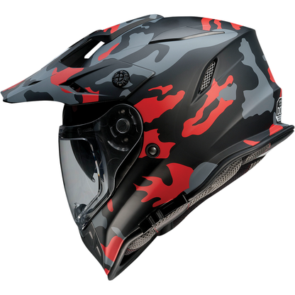 Z1R Range Helmet - Camo - Red - Small 0140-0094