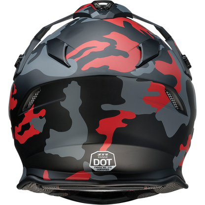 Z1R Range Helmet - Camo - Red - Small 0140-0094