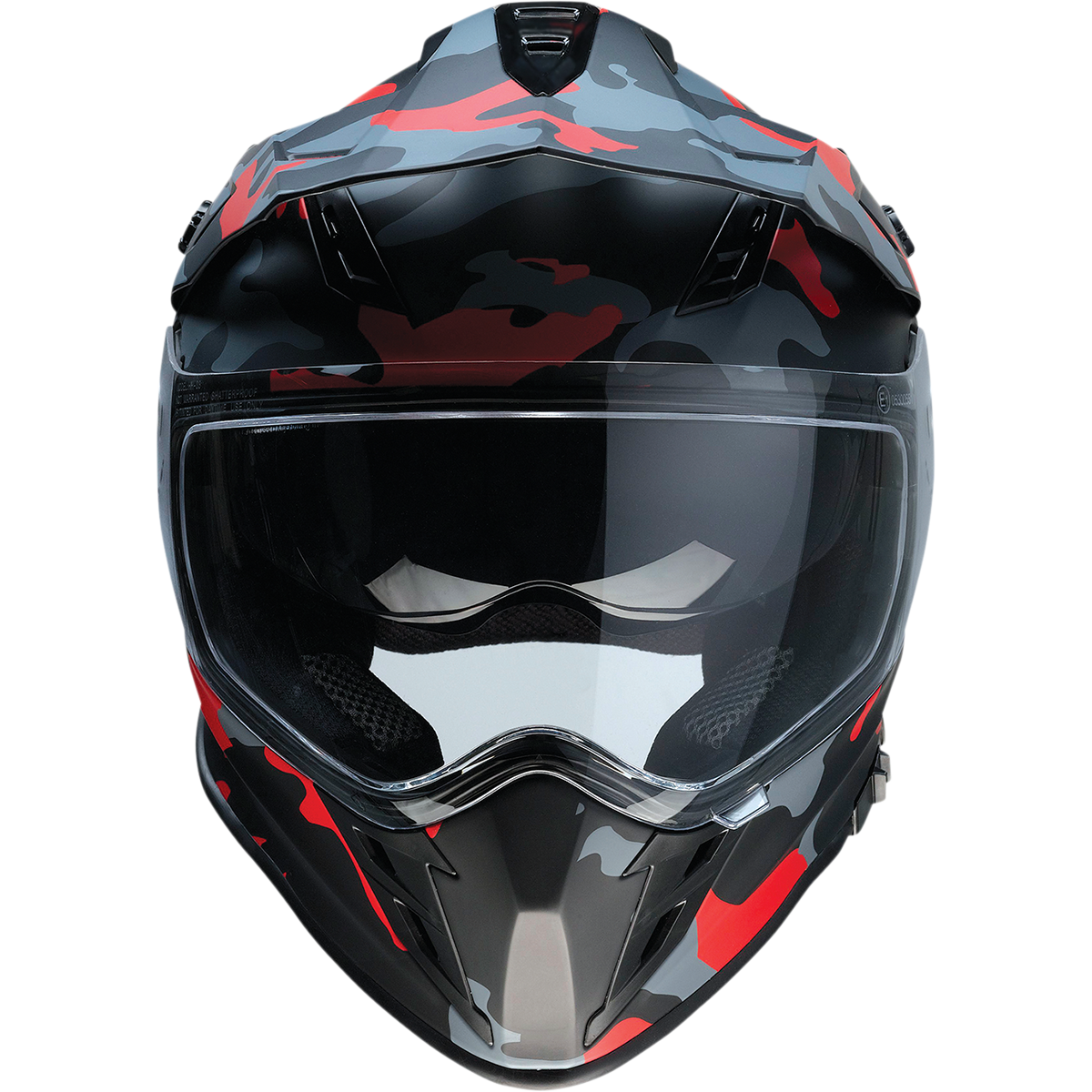 Z1R Range Helmet - Camo - Red - Medium 0140-0095