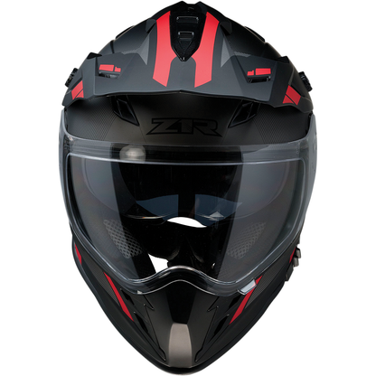 Z1R Range Helmet - Uptake - Black/Red - Medium 0140-0015