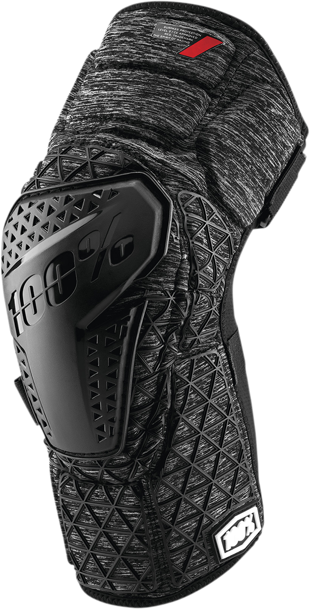 100% Surpass Knee Guards - Heather Gray/Black - XL 70009-00008