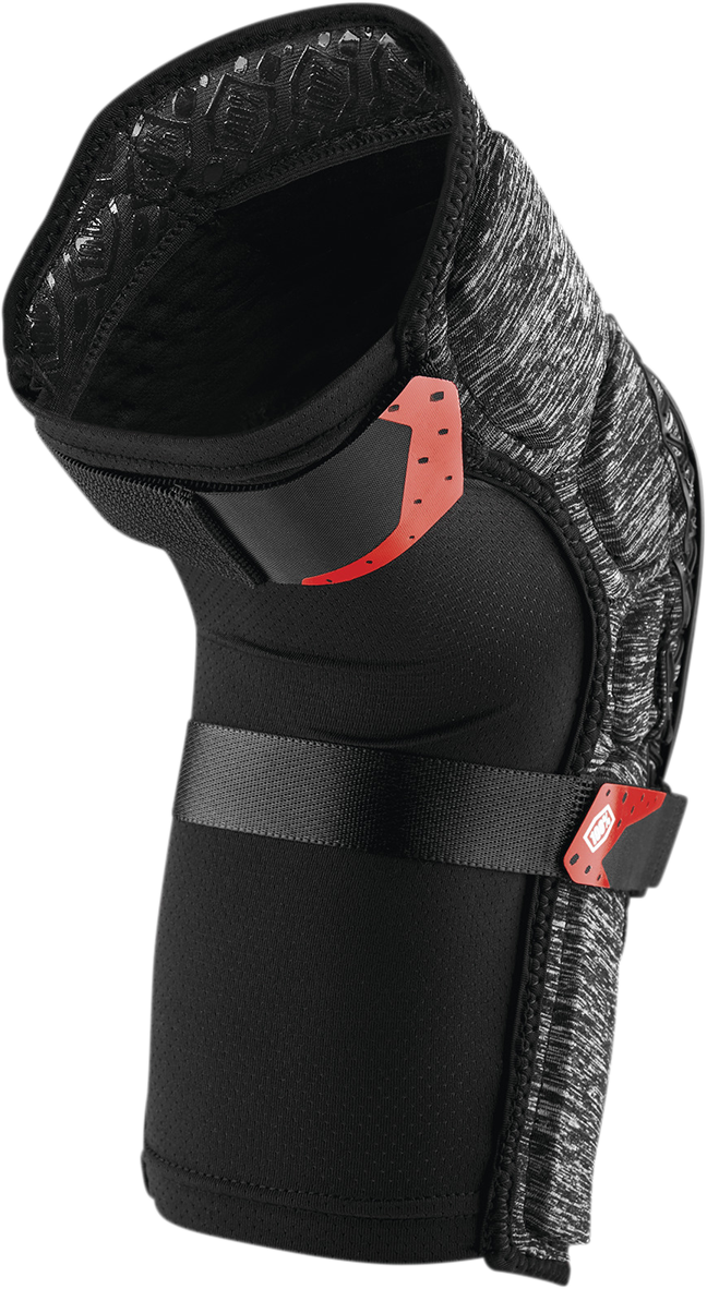100% Surpass Knee Guards - Heather Gray/Black - XL 70009-00008