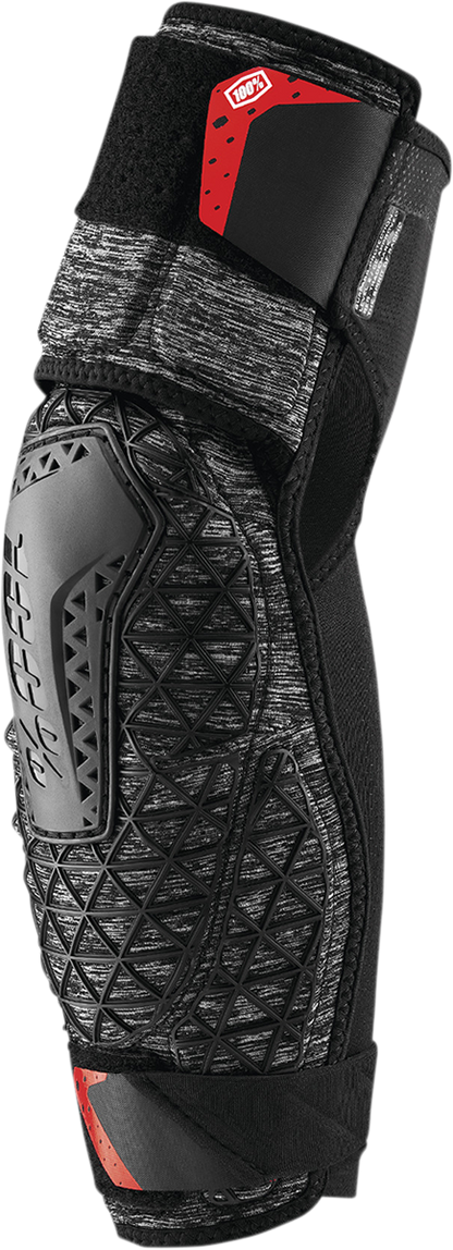 100% Surpass Elbow Guards - Heather Gray/Black - Medium 70008-00006