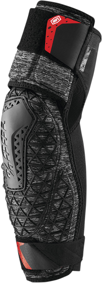100% Surpass Elbow Guards - Heather Gray/Black - XL 70008-00008