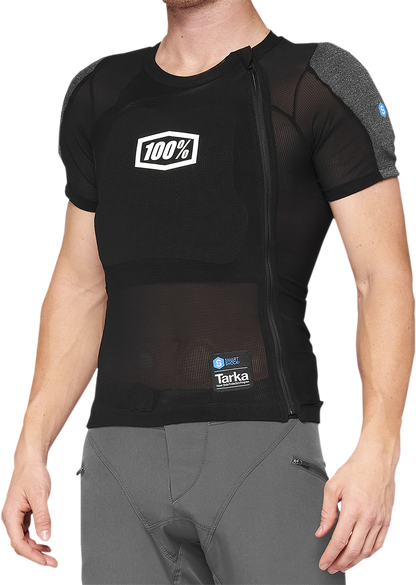 100% Tarka Body Armor - Short Sleeve - Black - Small 70011-00001