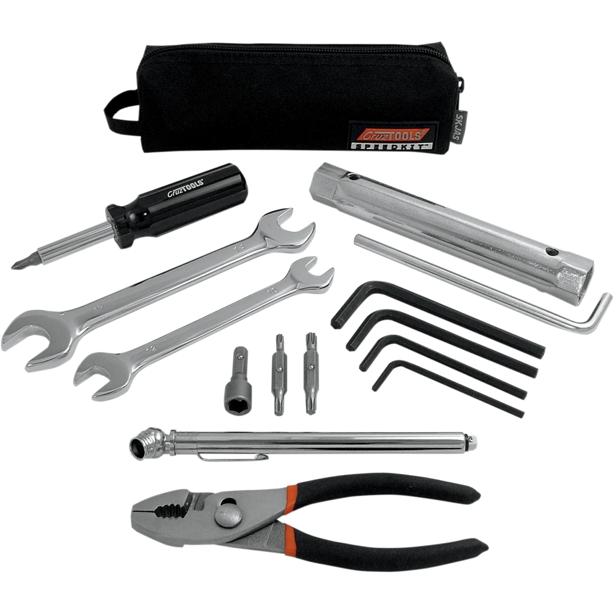 CRUZTOOLS Tool Kit - Ultra-Compact - Zipper Pouch - Japanese Motorcycle/ATV/Snow SKJAS