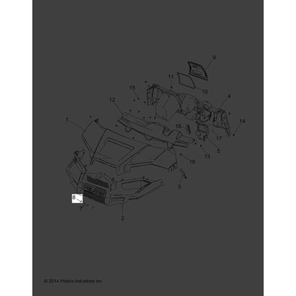 Polaris GEM Hitch Pin, Genuine OEM Part 7662139, Qty 1