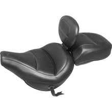 Mustang 18-21 Harley Heritage Classic Standard Deluxe Touring Solo Seat w/Driver Backrest - Black