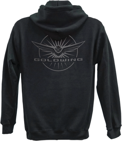 FACTORY EFFEX Goldwing Burst Zip Hoodie - Black - Large 25-88814