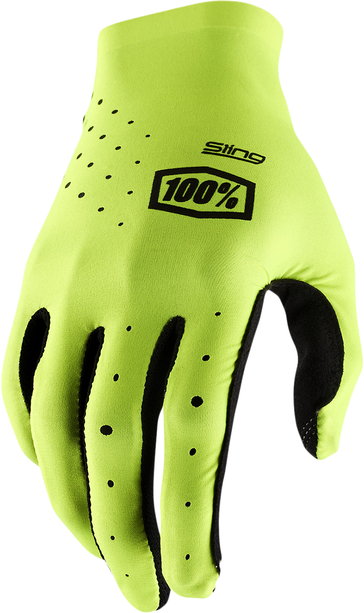 100% Sling MX Gloves - Fluorescent Yellow - Small 10023-00005
