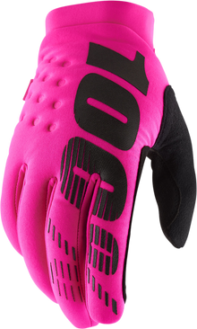100% Brisker Gloves - Neon Pink - XL 10003-00028