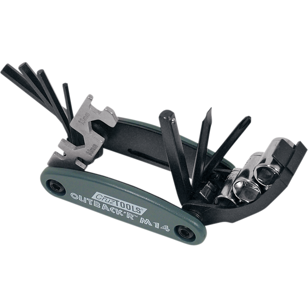 CRUZTOOLS Multi Tool - Folding - Combination Hex/Slotted/Phillips OM14