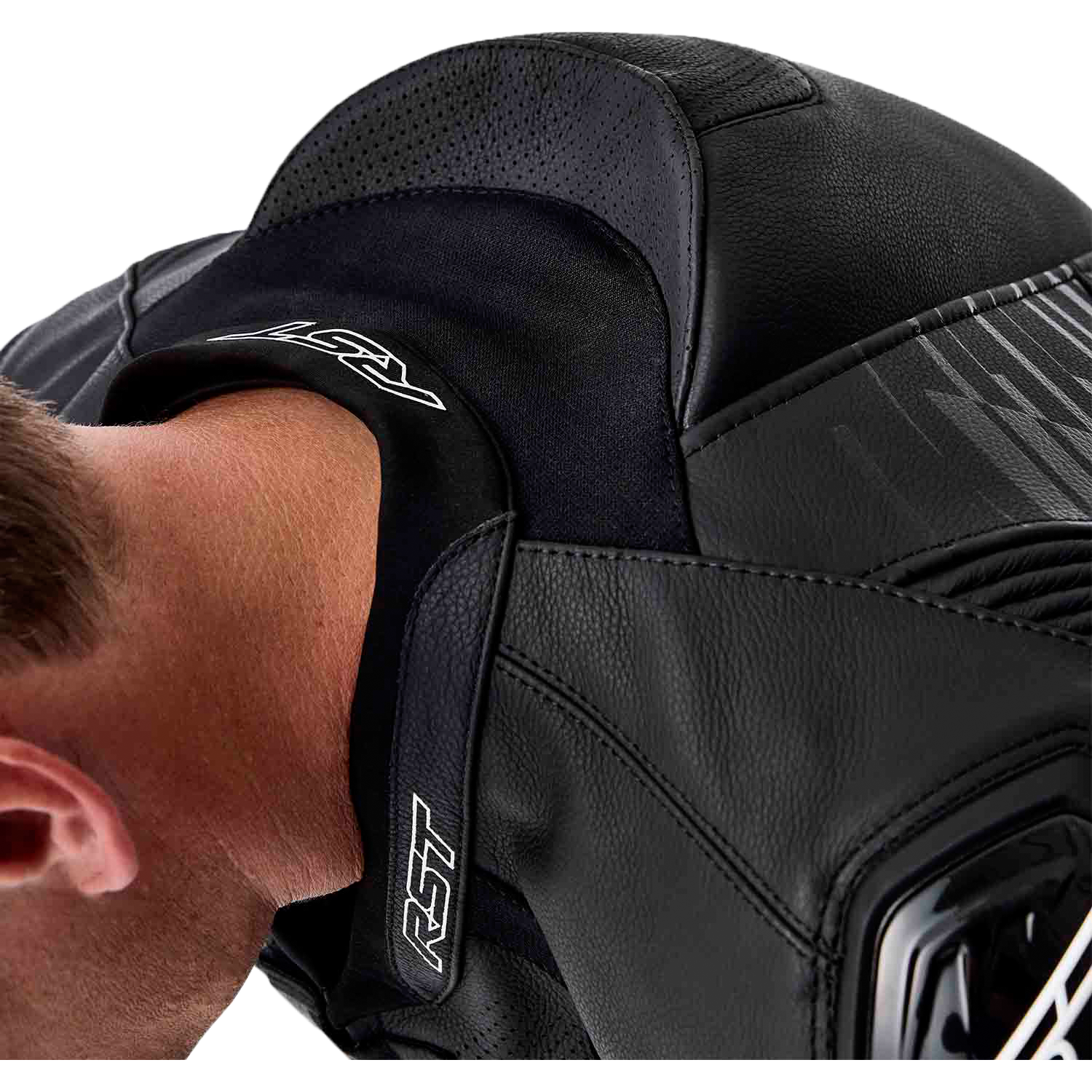 Tractech Evo D3o Jacket Blk/Whi Leather Sm