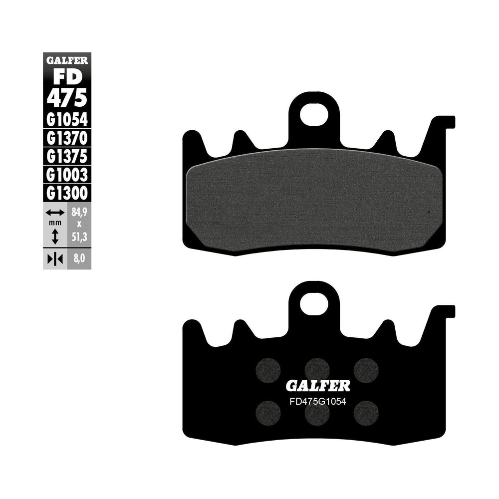 Brake Pads Semi Metallic Fd475g1054