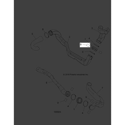 Polaris ATV Foam Tape, 0.75 in x 1.5 in, Genuine OEM Part 8360165, Qty 1
