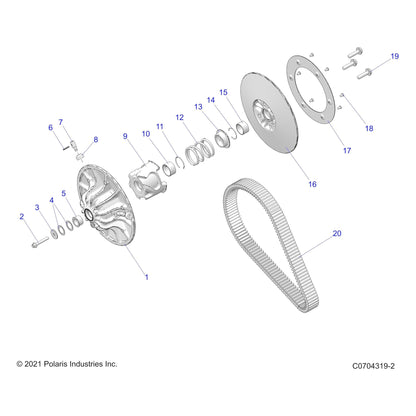 Polaris Ranger RING-SNAP,INT,36X1.5, Genuine OEM Part 7710935, Qty 1