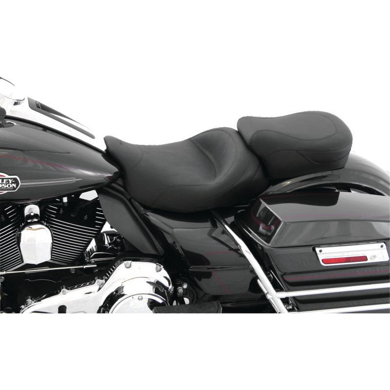 Mustang 08-21 Harley Electra Glide Std, Rd Glide, Rd King, Street Glide Touring Solo Seat - Black