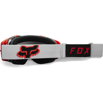 Fox Racing Vue Motocross Goggle, STRAY Grey/Red - Clear Lens
