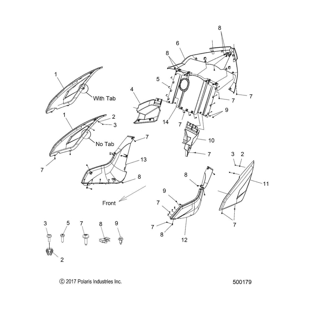 
                      
                        Polaris Slingshot PANEL-WING,R,OUTR,RH,MAT PRL WHT [WITH TAB][SEE ILLUSTRATION], Genuine OEM Part 5455296-675, Qty 1
                      
                    