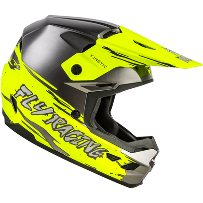 Youth Kinetic Surge Helmet Grey/Hi Vis Yl