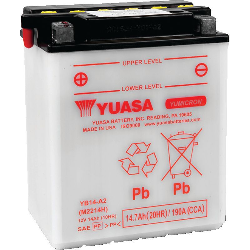 Yuasa YB14-A2 Yumicron CX 12-Volt Battery