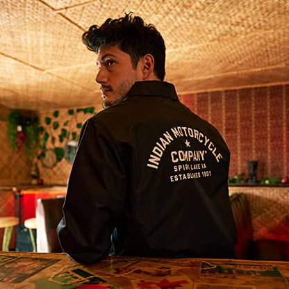 Indian Motorcycle Men's Burlington Jacket, Black - XL - 283318509