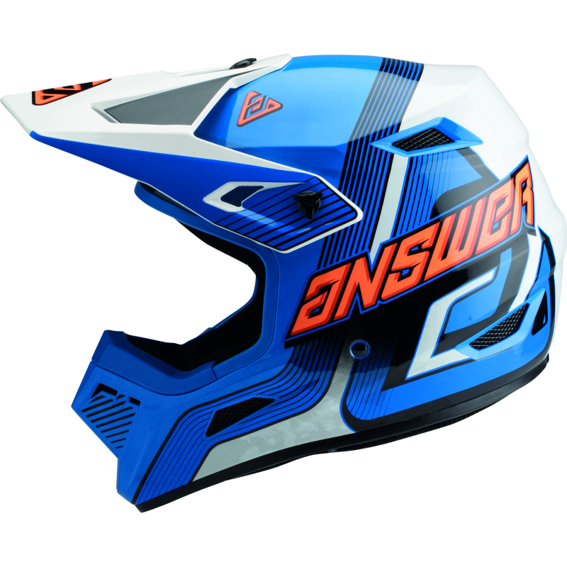 Answer AR1 Vendetta Helmet Blue/White/Orange Youth - Small